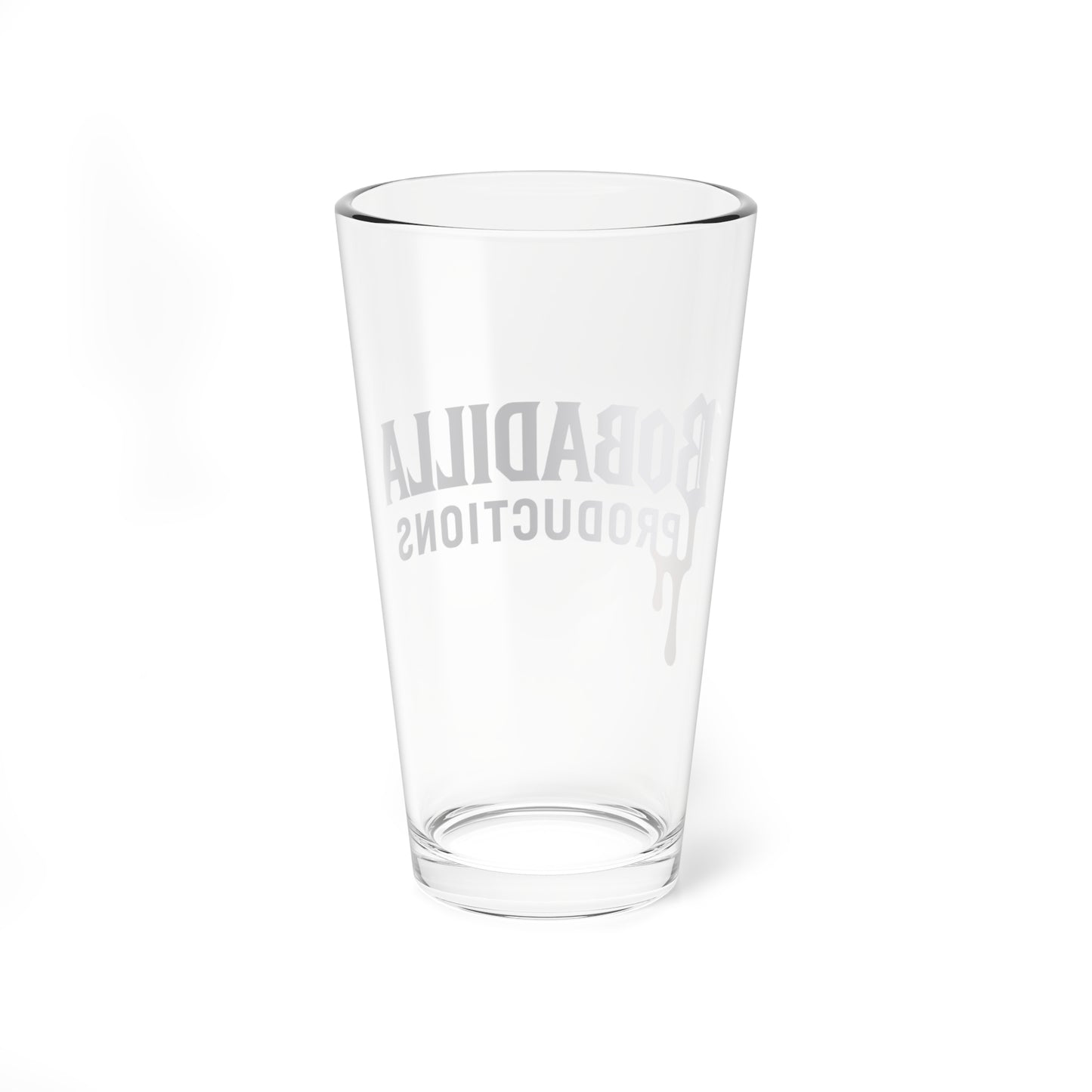 Custom Mixing Glass, 16oz - Bobadilla Productions, Unique Barware, Gift for Mixologists, Home Bar Essentials, Fun Party Glass