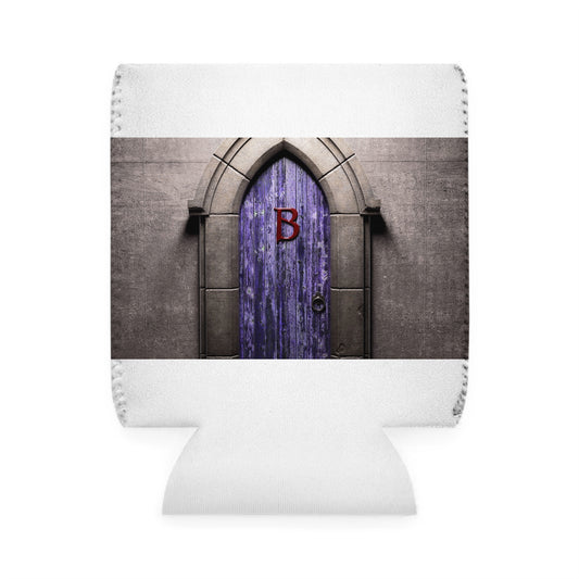 Mystical Door Can Cooler Sleeve, Gothic Drink Sleeve, Unique Gift for Halloween, Party Favor, Personalized Beverage Holder