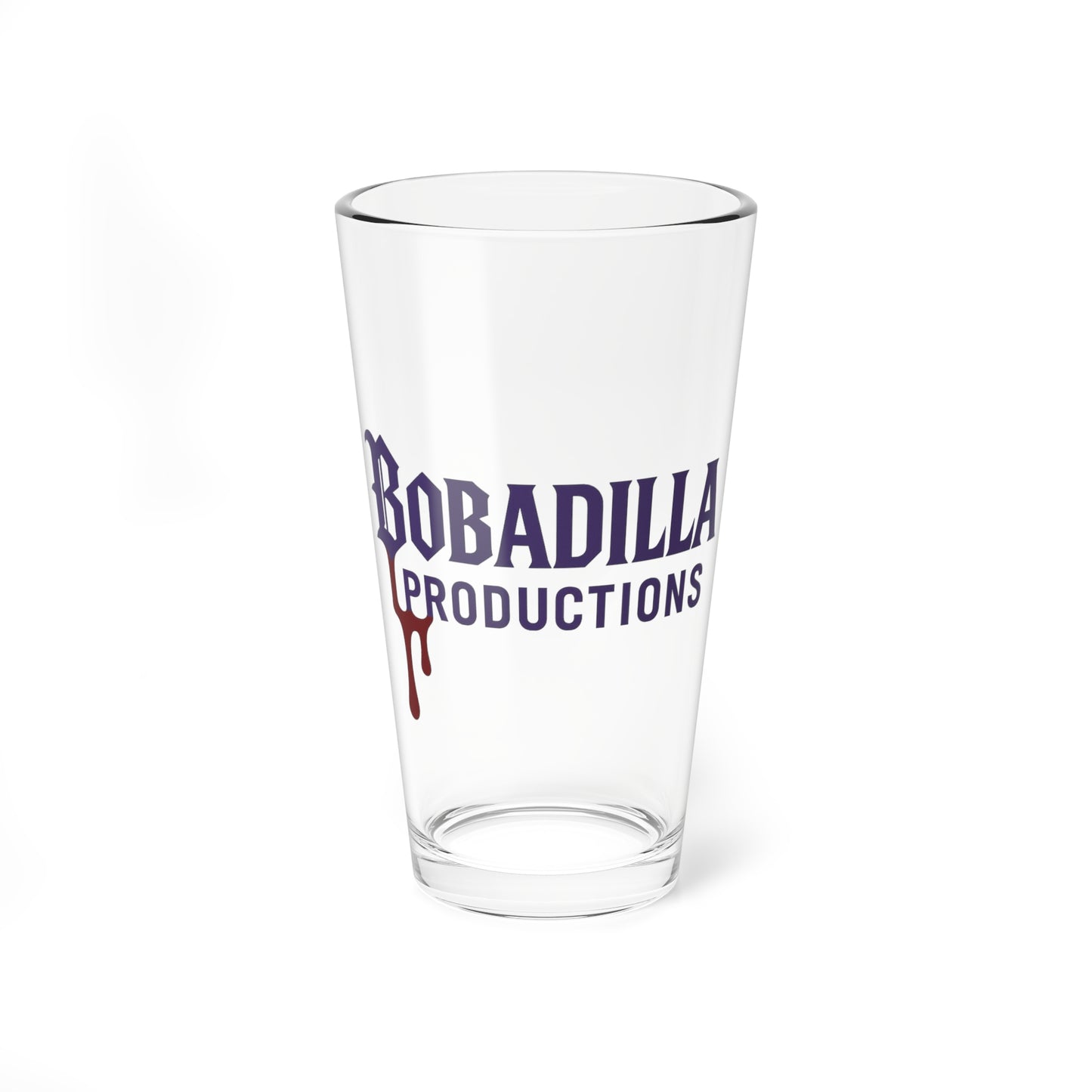 Custom Mixing Glass, 16oz - Bobadilla Productions, Unique Barware, Gift for Mixologists, Home Bar Essentials, Fun Party Glass