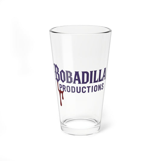 Custom Mixing Glass, 16oz - Bobadilla Productions, Unique Barware, Gift for Mixologists, Home Bar Essentials, Fun Party Glass